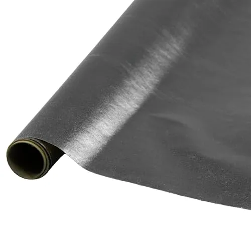 Geschenkpapier mit metallischem Effekt 1 Rolle 0,7x2m ideal für Geburtstage, Partys, Hochzeit silber