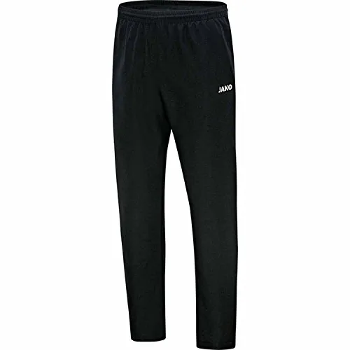 JAKO Classico Präsentationshose Kurzgröße schwarz 28 - Vielseitige Herrenhose mit elastischem Bund und Reißverschlusstaschen, ideal für Training und Freizeit