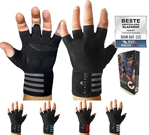 BLACKROX Trainingshandschuhe - Vergleichssieger 2024, Fitnesshandschuhe für Damen & Herren - Kraftsport-Zubehör mit optimalem Grip und Komfort, ideal für intensives Training und Bodybuilding.