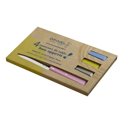 Original Opinel No 125 BON APPETIT CAMPAGNE Tafelmesser-Set 4-teilig Rostfrei