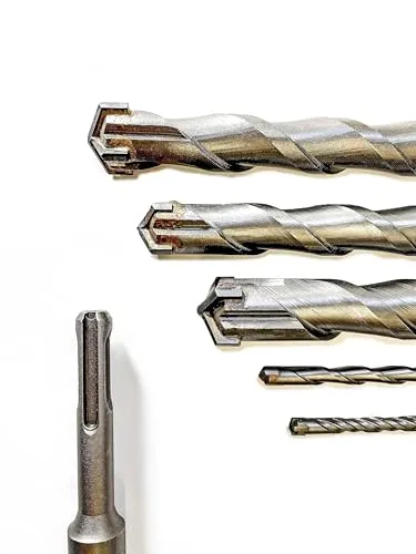 SDS Plus Bohrer Set - Steinbohrer, Betonbohrer, Hammerbohrer | 4-fach Schneide | Größenauswahl Ø 5-30mm | mit Hartmetallspitze für präzises Bohren (Ø 10mm, 260mm)