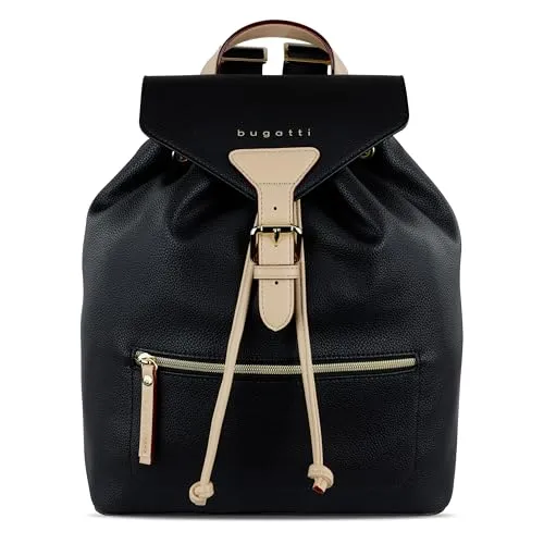bugatti Ella Rucksack Damen Klein - Damen-Rucksackhandtaschen, leichter und eleganter Alltagsrucksack mit hochwertiger Verarbeitung und verstellbaren Schulterriemen für individuellen Tragekomfort.