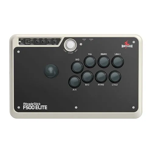 MAYFLASH Arcade Stick F500 Elite mit Sanwa Knöpfen und Joysticks für Xbox Series S/X, Xbox One, PS4, PS3, Switch/Switch 2, Android, Windows, macOS und mehr