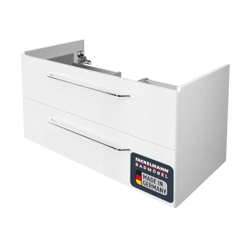 Waschtischunterschrank FACKELMANN Milano 100 cm - Badmöbelset mit modernem Design, ideal für stilvolle Badezimmer und bietet optimalen Stauraum.