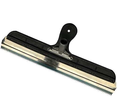 Großflächenrakel CLASSIC 560mm gezahnt mit Aluminium Stielhalter