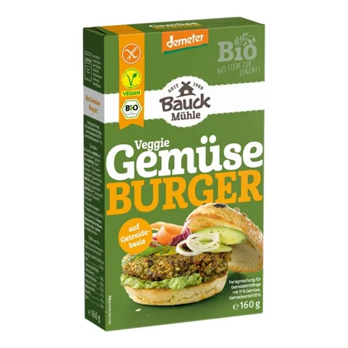 VeggieBurger Mischung - Gemüse 160g | BAUCK MÜHLE