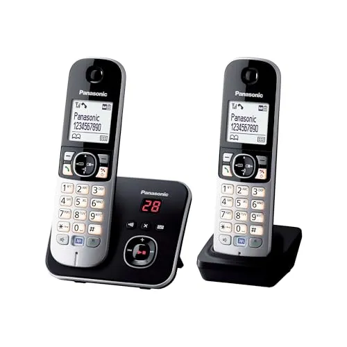 Panasonic KX-TG6822GB DECT Schnurlostelefon mit Anrufbeantworter