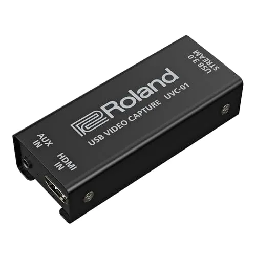 Roland UVC-01 USB Video Digitalisierer für Livestreams und Aufnahmen - Videoaufnahme & TV-Karten, ermöglicht hochwertige Videoübertragungen und ist ideal für Live-Streaming und Aufnahmen.
