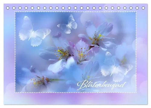 CALVENDO Wandkalender Blütenbouquet (Tischkalender 2026 DIN A5 quer), CALVENDO Monatskalende