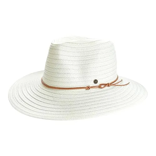 House of Ord Cape Town Cabana Fedora Hut Damen UV Schutz Sonnenhut Faltbar - Größe: M/L: 58 cm Farbe: Ivory