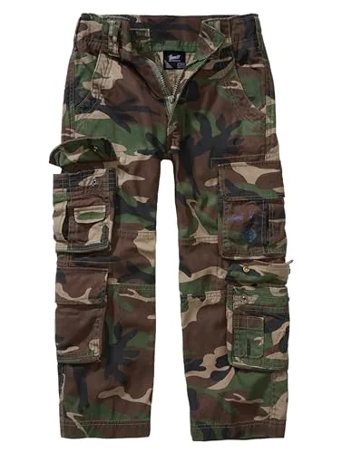 Brandit Kids Pure Vintage Pants in Woodland, Größe S 122 von Brandit