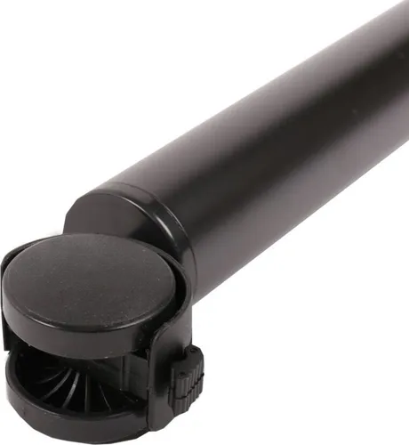 Tischbein Möbelbein Tischfuss Möbelfuss auf Rolle mit Bremse 710mm ø 50mm Schwarz