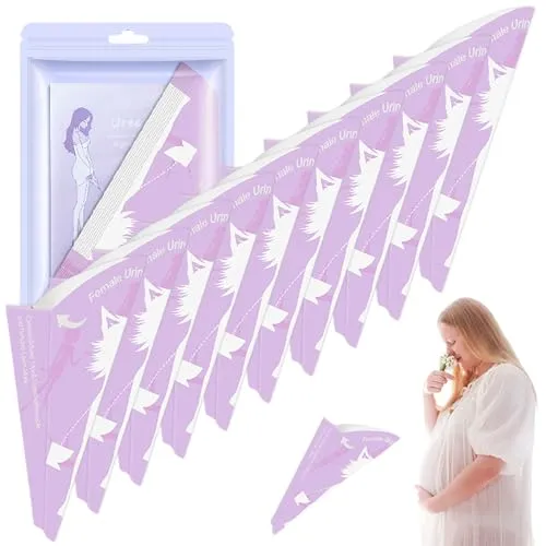 Kryzulax 10 Stück Urinal für Frauen,Urinella für Frauen,Tragbares Urinal,Pinkelhilfe für Frauen,für Frauen Reisen & Camping, Wandern, Outdoor-Aktivitäten