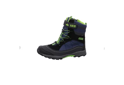 Lico Jungen Sundsvall Vs Schneestiefel, Marine Schwarz Lemon, 28 EU - Wanderschuhe für Kinder, rutschfest mit Gummisohle für sicheren Halt und bequemem, warmem Innenfutter. Ideal für winterliche Outdoor-Abenteuer und leicht zu reinigen.