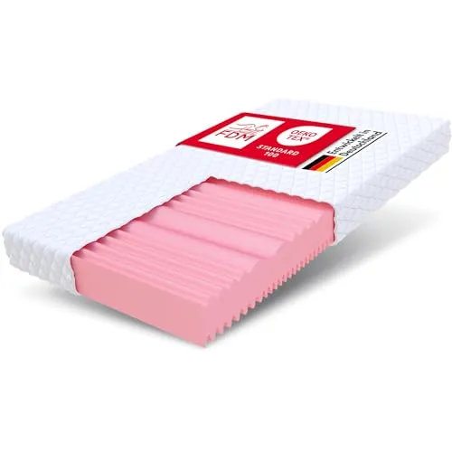 FDM FIX Matratze 90x200 cm - Hochwertige Kaltschaummatratze mit 7 Liegezonen - Matratzen mit 7 optimierten Liegezonen für perfekten Liegekomfort. Allergikergeeignet, waschbarer Bezug und 14 cm Höhe für erholsamen Schlaf.