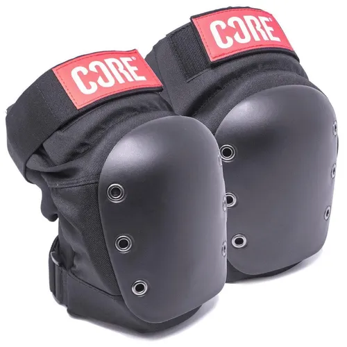 Core Protection Street Knee Pads - Stunt-Scooter Knieschoner schwarz (Größe XS) - Schutzbekleidung für Skater und Stunt-Scooter Fahrer. Mit hochwertiger Hardshell-Konstruktion und individuellem Tragekomfort für maximale Sicherheit und Bewegungsfreiheit.