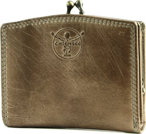 CHIEMSEE Leder Geldbörse Leather Wallet Taupe braun