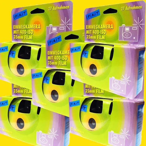 PHOTO PORST 5x 1A Einwegkamera Spirit grün von TOP SHOT