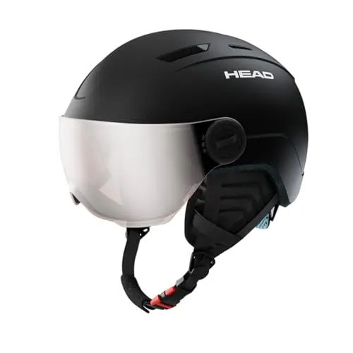 HEAD Boys MOJO Visor Ski- und Snowboardhelm, Black, XS/S von HEAD
