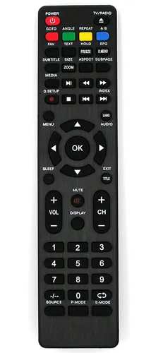 Produktbild Ersatz Fernbedienung für JTC 2040TT STEEL (DVB-PS14003HCAS, LTV-J2040TS)