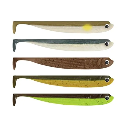 Lieblingsköder 12,5cm Gummifische - 5 Gummishads, Farbe Lieblingsköder:Natural Classics