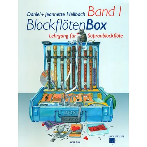 Acanthus Music Blockflötenbox Band 1 für Sopranblockflöte - Holz- & Blechblasinstrumente, inklusive Online Audio für interaktives Lernen und Üben.