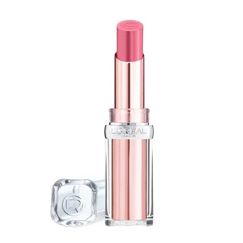 L'Oréal Paris Feuchtigkeitsspendender Lippenstift, Balm-In-Lipstick mit natürlich aussehendem Finish, Color Riche Glow Paradise, 115 Rose Euphorique