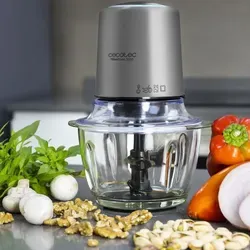 Cecotec Elektrischer Zerkleinerer Titan Glass 1L 500W in silber von Cecotec