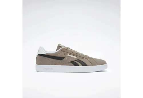 Reebok Classic Court Retro Sneaker, Gr. 40, grittygrau/schwarz/ftwrweiß - Sportliche Sneaker von Reebok Classic mit regulierbarer Schnürung und leicht profiliertem Gummi-Profil. Ideal für einen lässigen Streetstyle-Look und pflegeleicht dank schmutzunempfindlichem Obermaterial.