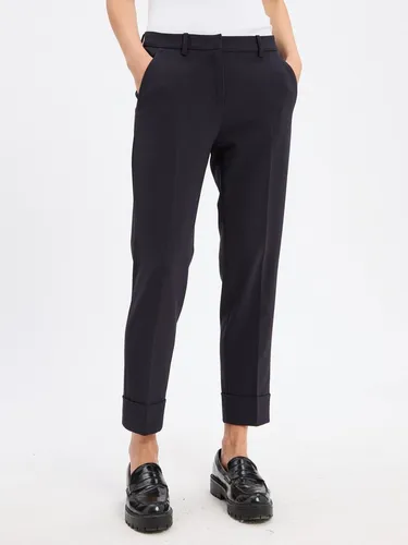 Cambio Bundfaltenhose Krystal in blau von Cambio