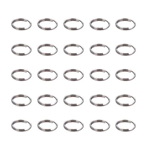 PH PandaHall 190pcs/20g 304 Edelstahl Split Ringe 8mm Jump Ring 23 Gauge Schließen, aber nicht geschlossen Schmuck Steckverbinder Ring für Armband Halsketten Schmuck DIY Handwerk Herstellung
