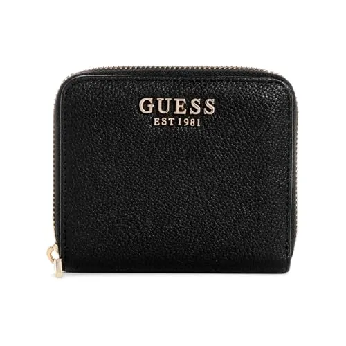 GUESS Laurel SLG Small Zip Around Wallet S Black in schwarz von GUESS