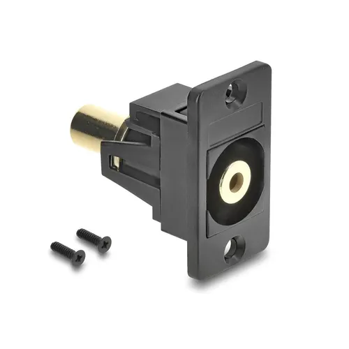 Delock Panel Mount Klinkenbuchse 3,5 mm 3 Pin zu Klinkenbuchse 3,5...