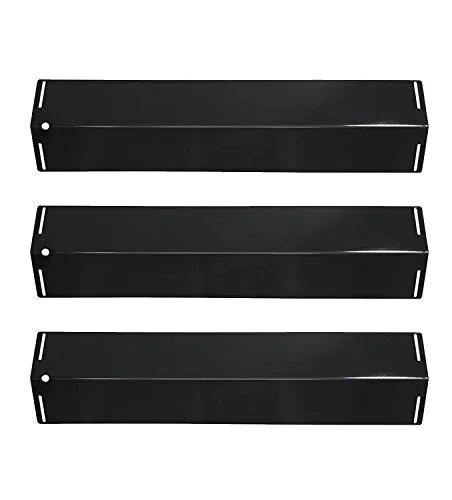 LOKHING 92151 (3-Pack) Gas Grill Ersatzteile Porzellan Stahl Heizplatte für Enders, Taino, ProfiCook, Campingaz, Char-Broil, Landmann und andere Modelle Gasgrill