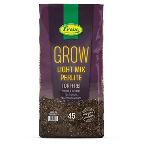 Frux Grow Light-Mix Perlite Erde für Cannabispflanzen (Torffrei) (45 L)