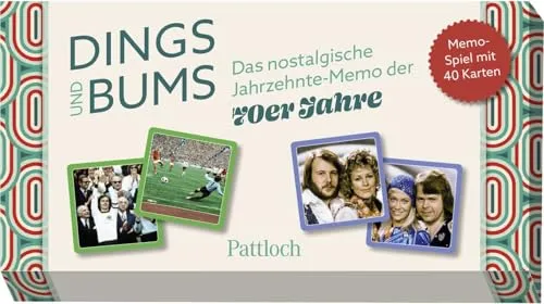 Dings und Bums: Das nostalgische Jahrzehnte-Memo der 70er-Jahre | Memo-Spiel mit 40 Karten in einer hochwertigen Box (Nostalgie-Memospiel)