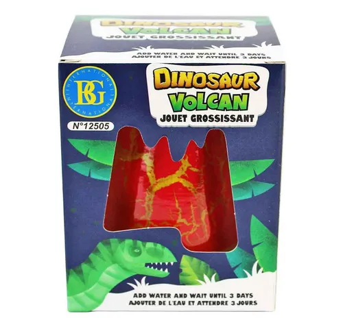 B&G INTERNATIONAL Spielfigur Schlüpfender Dino im Ei aus Vulkan oder Eisberg, (1-tlg)