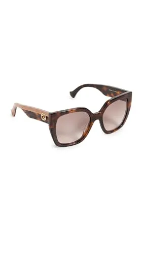 GUCCI Womens GG1300S Sunglasses, Havana-Crystal-Brown, 55 von GUCCI
