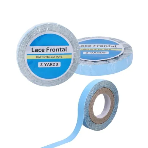 Rollen Tapes Klebestreifen Extensions, Tape Extensions Kleber- Doppelseitig unsichtbar, 0.8cm Tape Extensions Echthaar, Geeignet für alle Perücken und empfindliche Haut - mit 2 Drucklinien 3