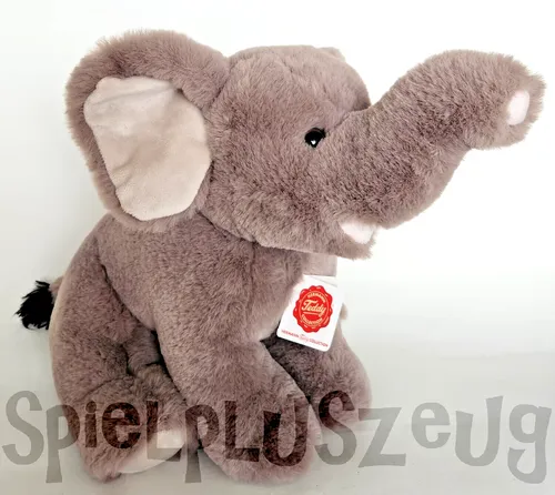 Teddy Hermann Elefant 35 cm - Sonstige, kuscheliges Plüschtier aus hochwertigem Material, ideal zum Spielen und Liebhaben für Kinder.