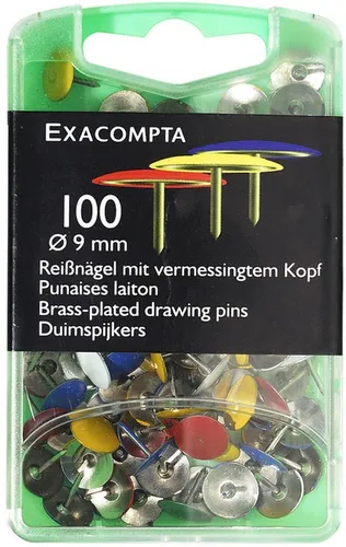 Reißnägeln Blisterbox 10 Stück bunt sortiert