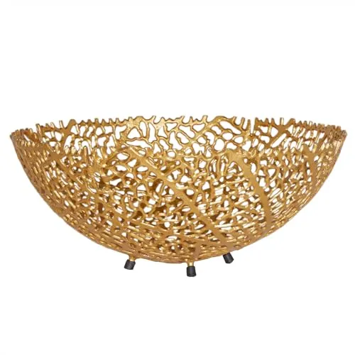 Riess-Ambiente Dekoschale ABSTRACT LEAF 45cm in Gold in gold von Riess-Ambiente