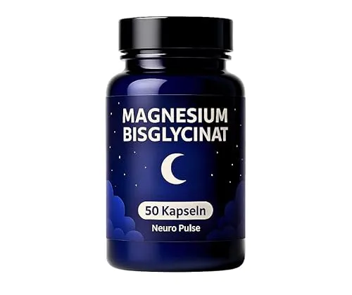 Magnesium Bisglycinat, 750mg pro Kapsel, 150mg elementares Magnesium, Für Muskelregeneration und Schlaf, Vegane HPMC-Kapseln