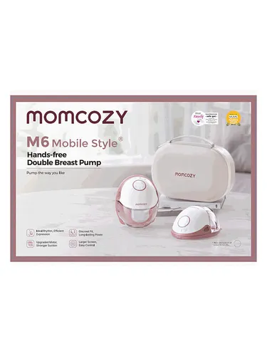 Momcozy M6 Mobile Milch Pumpe Double Maroon von Momcozy