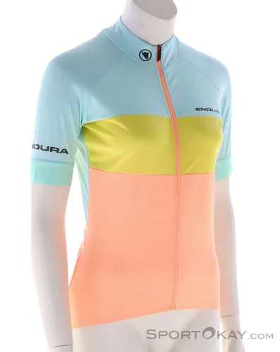 Endura FS260 Pro S/S Damen Bikeshirt - Hell Blau, Größe M - Fahrradbekleidung für Damen, atmungsaktiv und feuchtigkeitsableitend für optimalen Komfort beim Radfahren.