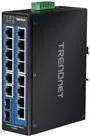 TRENDnet 16-port Gigabit Switch TI-G162 - Unmanaged 16-Port, robustes Metallgehäuse für industrielle Anwendungen und TAA-konform