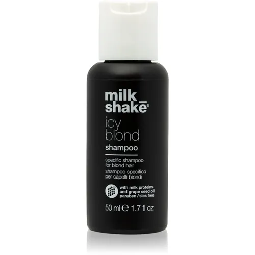 milk_shake® Icy Blond Shampoo Shampoo zum Neutralisieren von Gelbstich für blonde Haare 50 ml