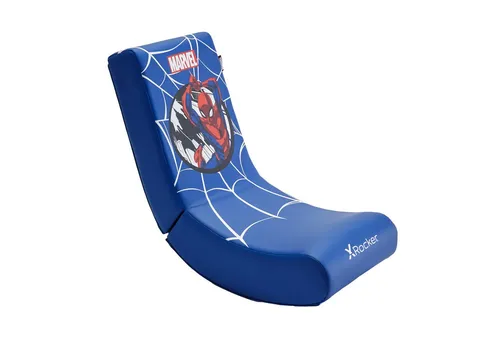 X Rocker Marvel Spider-Man Floor Rocker - Gaming-Bodensessel im Spiderman Design, perfekt für Kinder und Jugendliche, komfortabel und stylisch