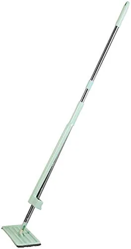 Sichler Haushaltsgeräte Bodenwischer: Boden-Wischer mit Abstreifer, 3-tlg. Stiel, 122 cm Länge, 2 Wischpads (Bodenwischer mit Abstreifer, Boden wischen Gerät, Ausfringfunktion)