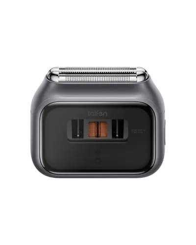 Laifen P3 Pro Rasierer Herren, Elektrorasierer mit Hochgeschwindigkeitsmotoren 12.000 Schnitte/min, 100 Minuten Akkulaufzeit, Wasserdicht nach IPX7(Space Graue)